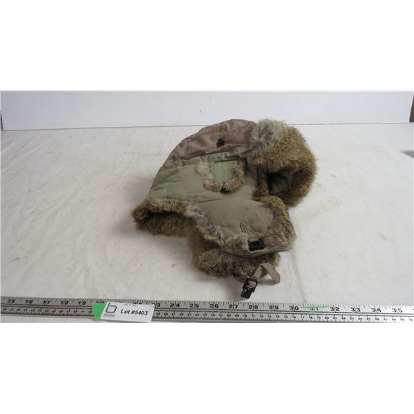 Rabbit trim winter hat - XL