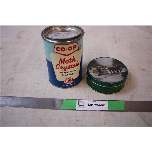 Heritage Coasters Tin Set + Moth Crystal Can