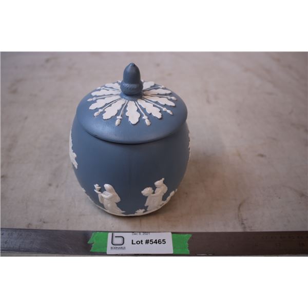 Blue Pottery Container