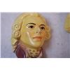 Image 3 : Chalk ware Faces of Napoleon & Josephine,Plaque