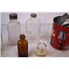 Image 3 : Various Vintage Bottles,tin with jar lids