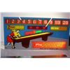 Image 1 : (1) NOS 1950’s shuffleboard (cornop) Silkscreen Backglass (scratched)