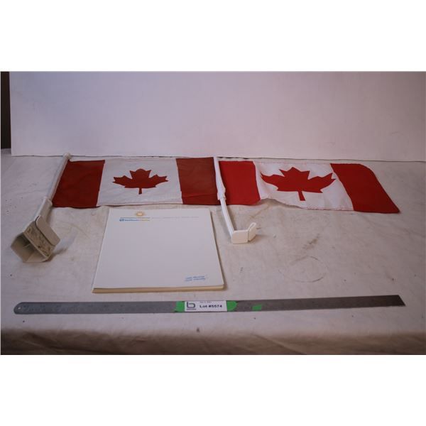 Star Phoenix Letter Head Paper, Canada Flags