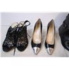 Image 5 : Women’s shoes size 8 (one Tom's), Black Boots size 10