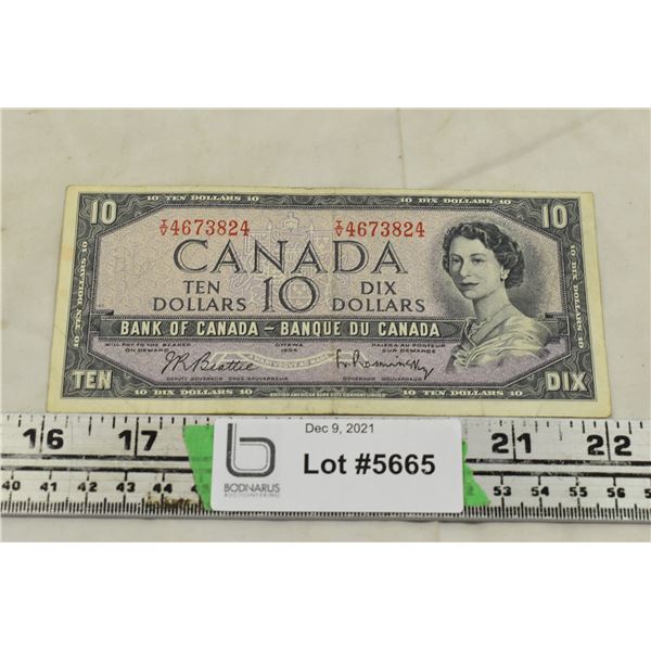 1954 Canadian $10 Bill