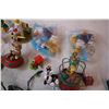 Image 6 : Disney ornaments-(mostly ornamotions). mini train set, McDonalds Donald ducks