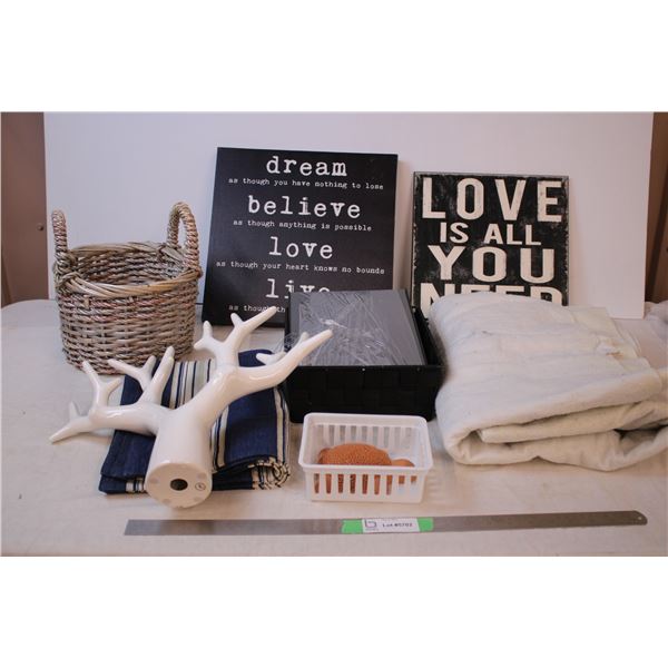 Home Decor- wall art, placemats, etc