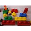 Image 2 : Kids Blocks, small toys,  Inuit mom and child on sled, cow bell, etc