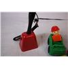 Image 4 : Kids Blocks, small toys,  Inuit mom and child on sled, cow bell, etc
