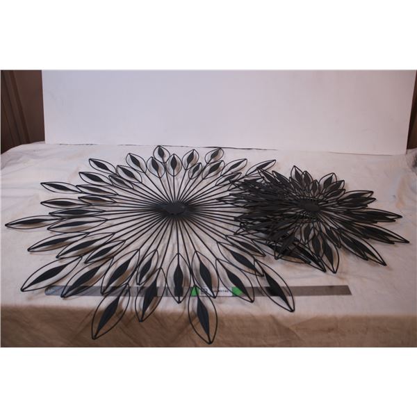 *Metal flower set indoor wall decorations