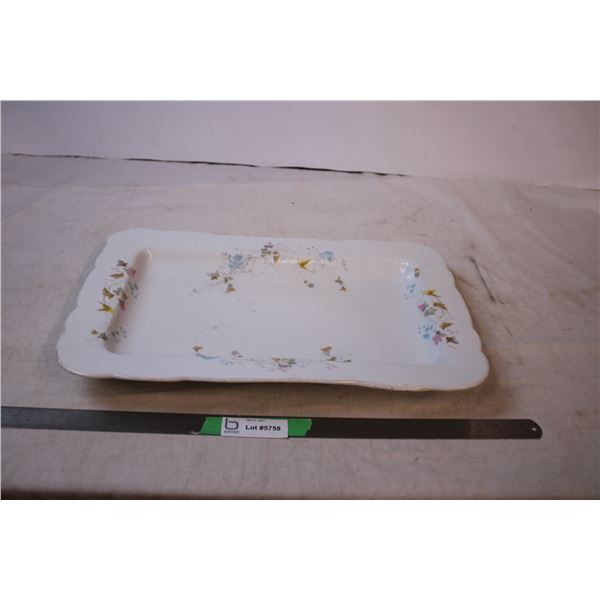 Glass serving Tray 100 yrs +