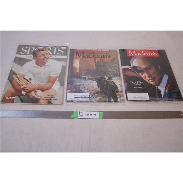 Maclean’s 2000,2001,1995 Sports Illustrated