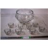 Image 1 : Glass Punch Bowl 8 Cups