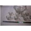 Image 2 : Glass Punch Bowl 8 Cups