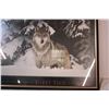 Image 2 : *Silent Vigil Wolf framed art