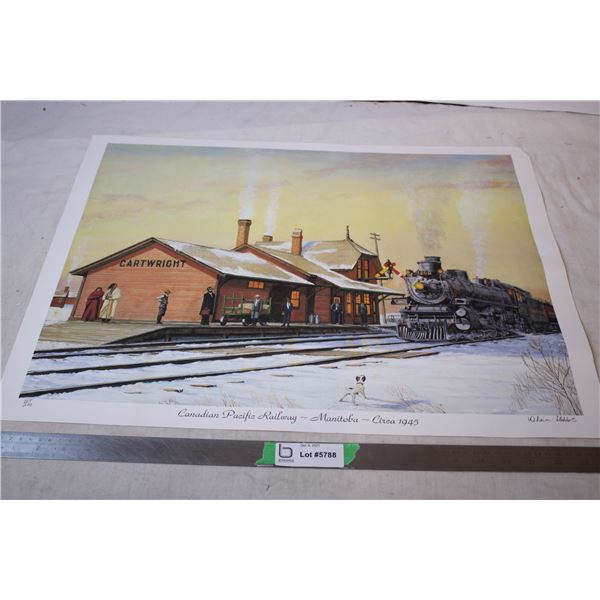 CPR Manitoba Circa 1945 print – signed and #’d 155/300