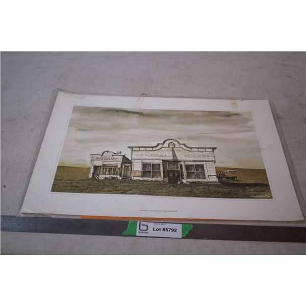 Ronald Woodland Buildings print