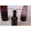 Image 2 : Purple Glass Decorative vases/bottle