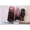 Image 5 : Purple Glass Decorative vases/bottle