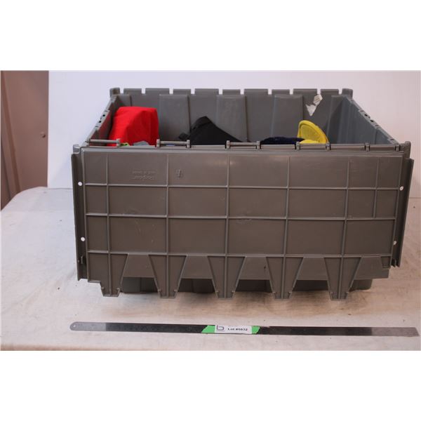 *Grey Tote with Misc items