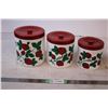 Image 1 : Strawberry Canisters Plastic