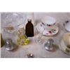 Image 4 : Tea cups and saucers,candle holders,Misc items
