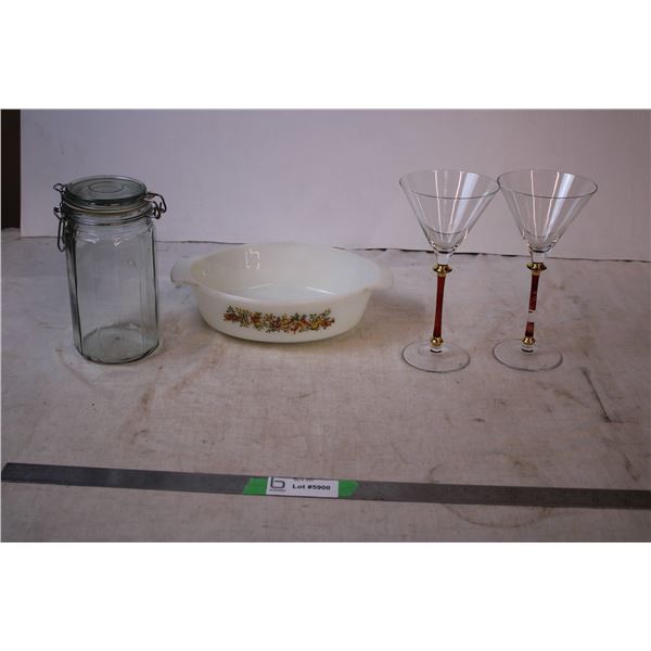 wine Glasses,casserole dish,snap top sealer