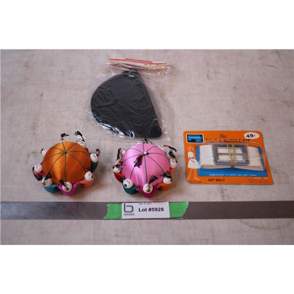 Oriental Sewing Pin Cushions,belt buckle kit