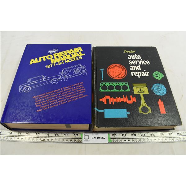 (2) auto repair manuals