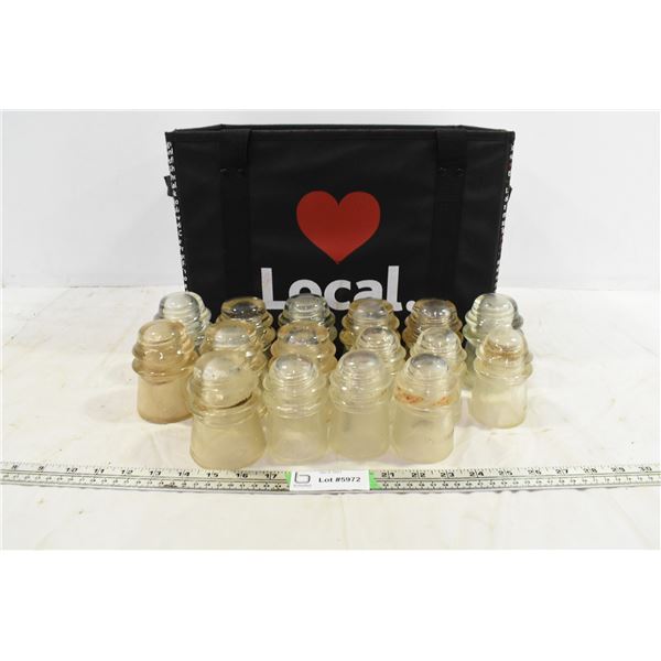 (16) glass insulators