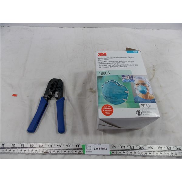 3M masks and network crimp tool