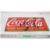 Image 1 : Coca-Cola Porcelain Sign - stamped 1939 - made in Canada - 12.25"x27.75"