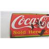 Image 2 : Coca-Cola Porcelain Sign - stamped 1939 - made in Canada - 12.25"x27.75"