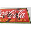 Image 3 : Coca-Cola Porcelain Sign - stamped 1939 - made in Canada - 12.25"x27.75"