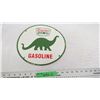 Image 1 : Sinclair Dino Gasoline Porcelain Sign - 12" diameter