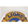Image 2 : Lions international tin sign - 30" diameter