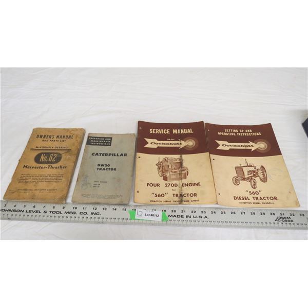 cockshutt service manuals, caterpillar + mccormick deering owners manual