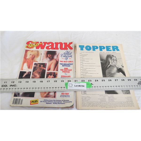 1976,81 Topper + Swank magazines