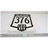 Image 1 : Sask 376 aluminum sign - 17.75"x23.75"