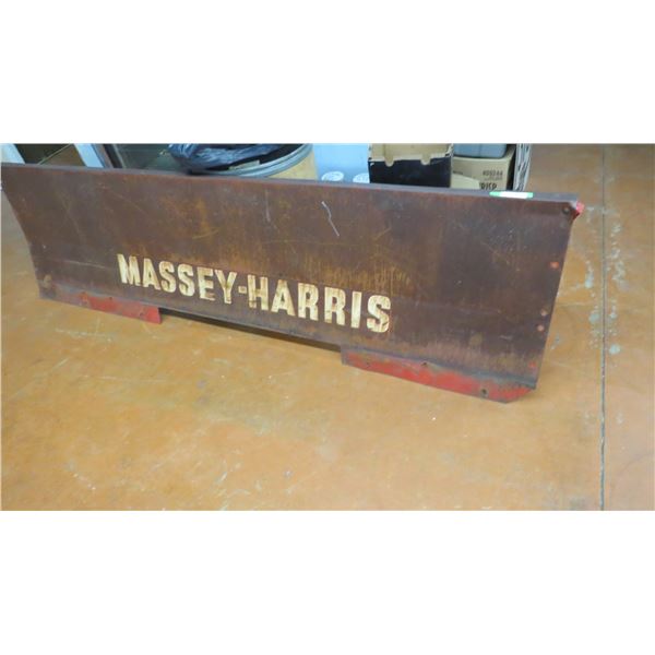 Massey Harris metal panel sign - 91x22