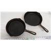 Image 2 : 2X THE BID PRICE - GSW No 8 + 9 cast iron pans