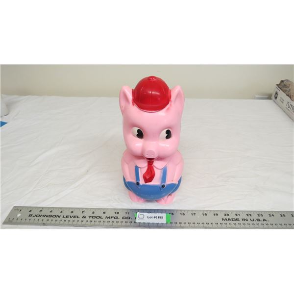 reliable piggy bank (plastic) - 11.5  high