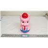 Image 1 : reliable piggy bank (plastic) - 11.5" high