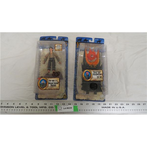 (2) LOTR poseable electronic figures (NIB)