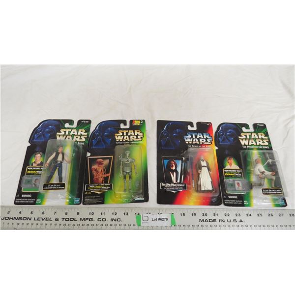 2X THE BID PRICE - (4) Star Wars Figures - NIB