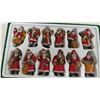 Image 2 : vintage set of 12 santa clause ornaments (plastic?)