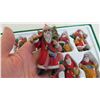 Image 3 : vintage set of 12 santa clause ornaments (plastic?)
