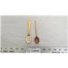 Image 1 : Collector spoons - 1 is 24k gold plated