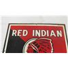Image 2 : Red Indian motor oils porcelain sign - 18.5x20