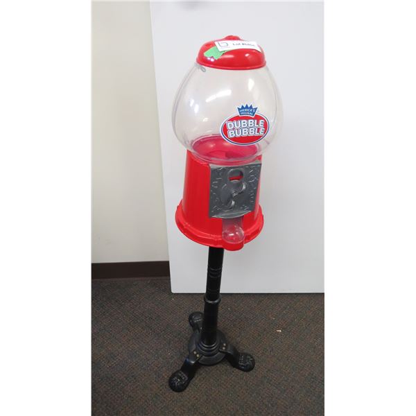 Double Bubble Gum Ball Dispenser - 37  tall (metal + plastic)